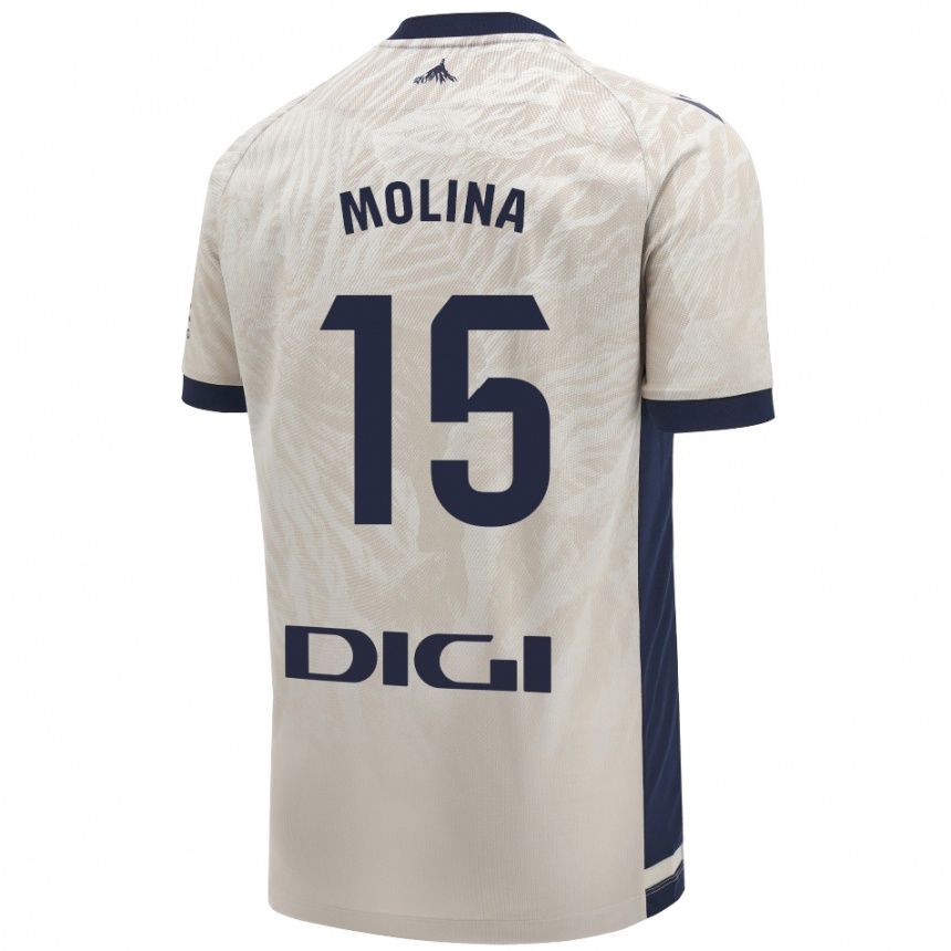 Enfant Football Maillot Guillem Molina #15 Gris Clair Tenues Extérieur 2024/25 Canada