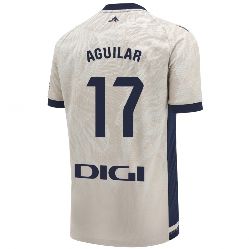 Enfant Football Maillot Eneko Aguilar #17 Gris Clair Tenues Extérieur 2024/25 Canada