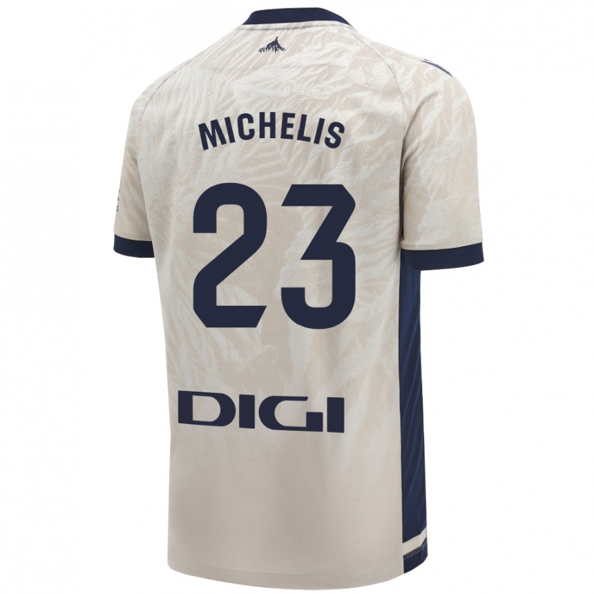 Enfant Football Maillot Nikolaos Michelis #23 Gris Clair Tenues Extérieur 2024/25 Canada