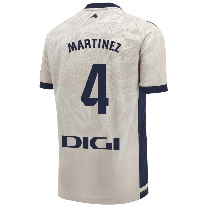 Enfant Football Maillot Vera Martínez Viota #4 Gris Clair Tenues Extérieur 2024/25 Canada