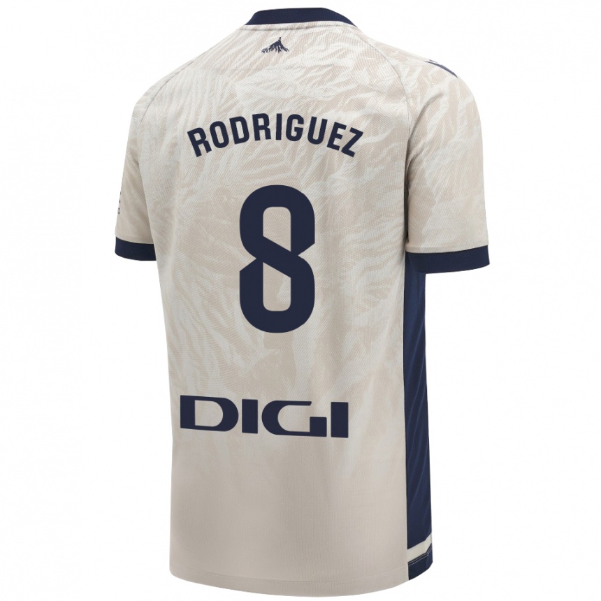 Enfant Football Maillot Vanessa Rodríguez Iribarren #8 Gris Clair Tenues Extérieur 2024/25 Canada