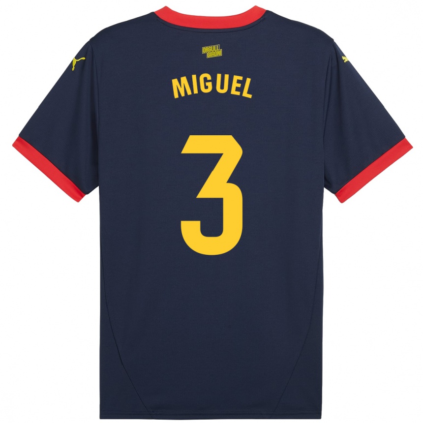 Enfant Football Maillot Miguel Gutiérrez #3 Bleu Marine Rouge Tenues Extérieur 2024/25 Canada