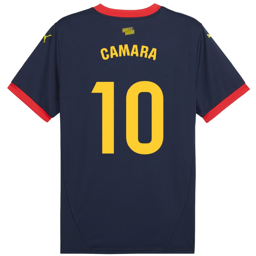 Kids Football Dawda Camara #10 Navy Red Away Jersey 2024/25 T-Shirt Canada