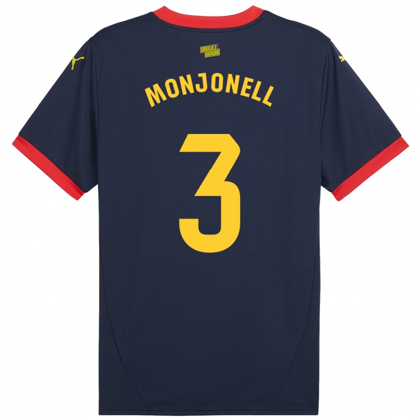 Kids Football Eric Monjonell #3 Navy Red Away Jersey 2024/25 T-Shirt Canada