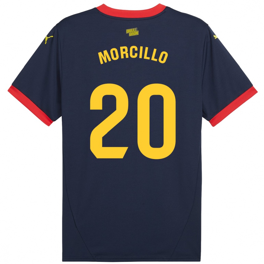 Enfant Football Maillot Luis Morcillo #20 Bleu Marine Rouge Tenues Extérieur 2024/25 Canada