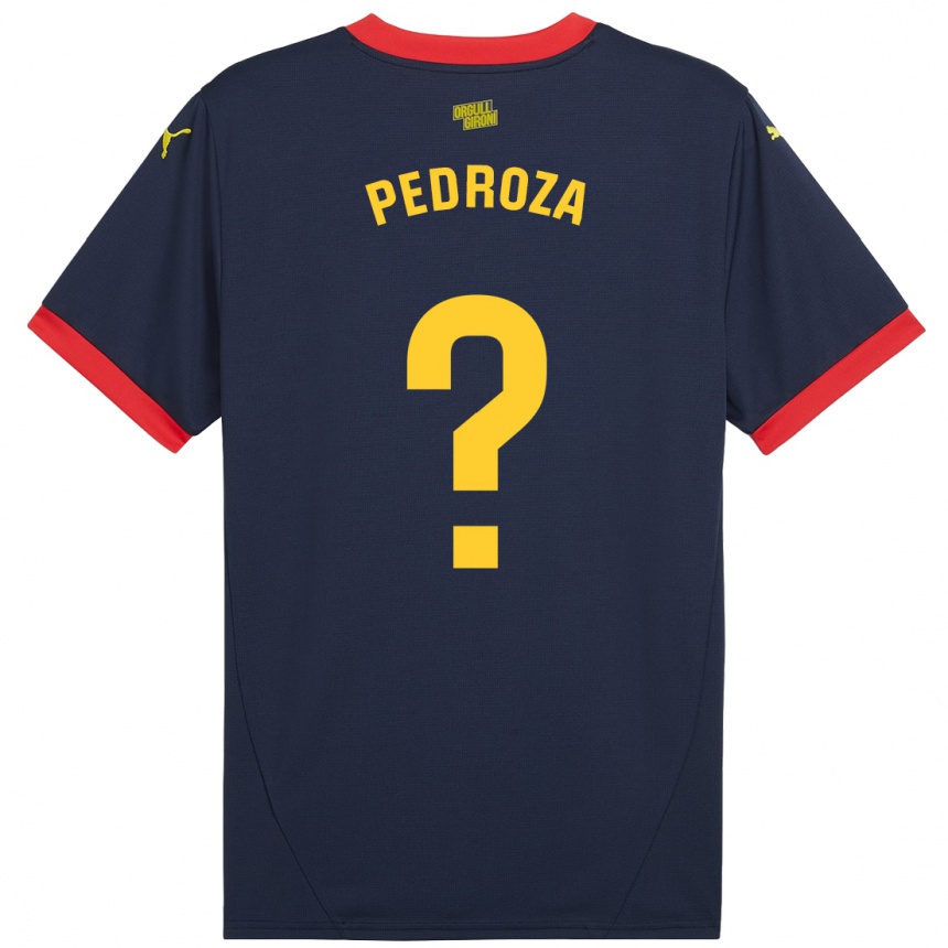 Enfant Football Maillot Gerardo Pedroza #0 Bleu Marine Rouge Tenues Extérieur 2024/25 Canada