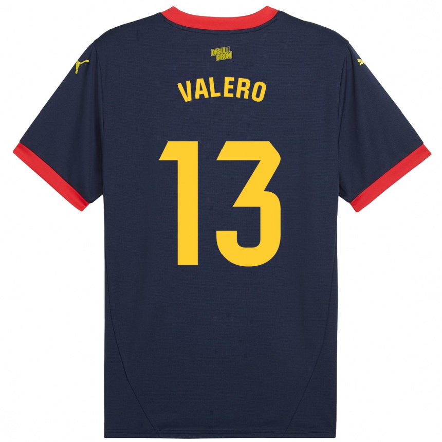 Enfant Football Maillot Eliana Valero #13 Bleu Marine Rouge Tenues Extérieur 2024/25 Canada