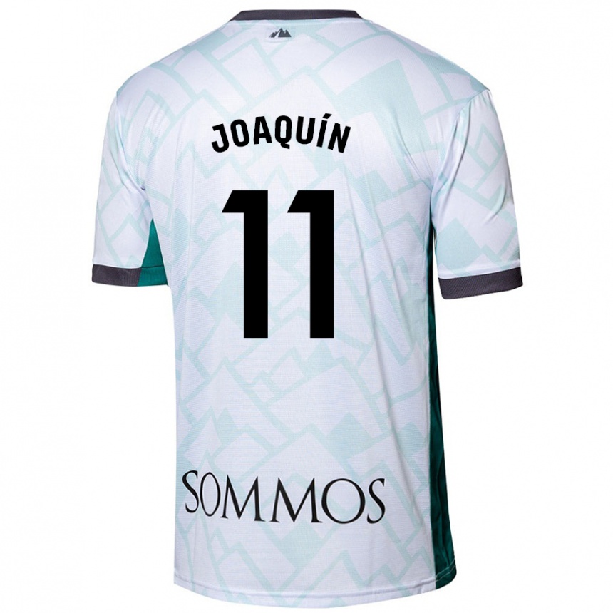 Enfant Football Maillot Joaquin Munoz #11 Blanc Vert Tenues Extérieur 2024/25 Canada