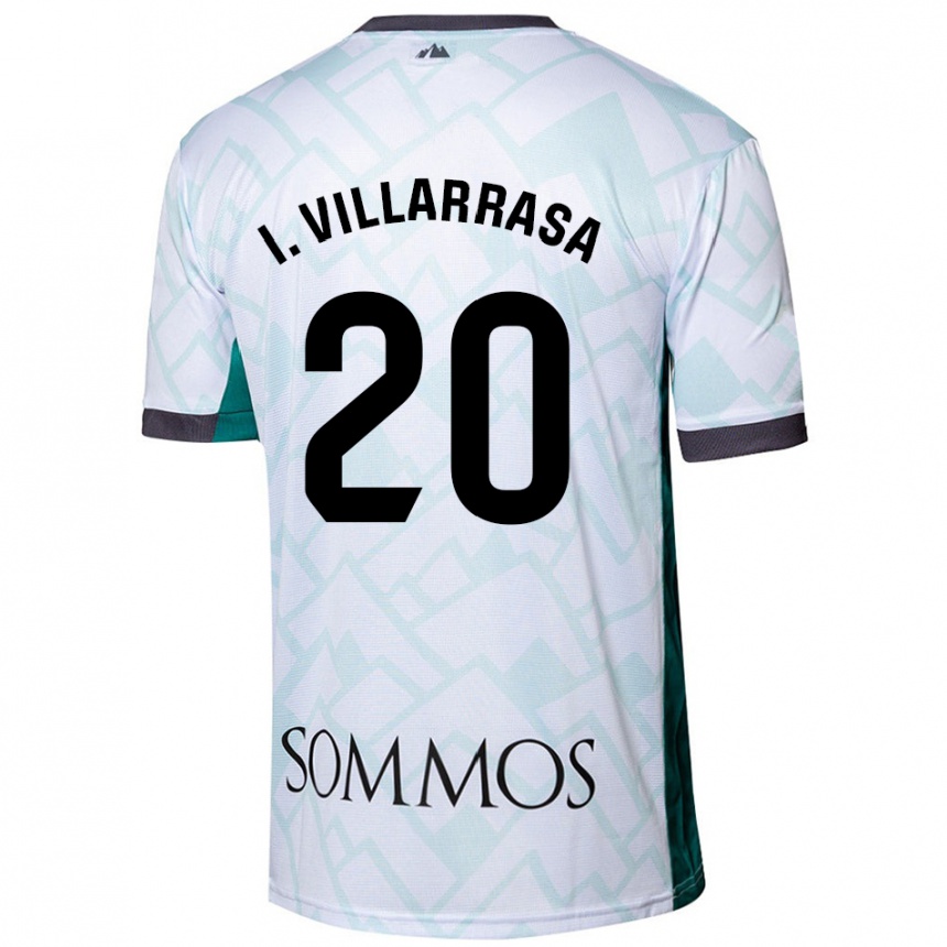 Enfant Football Maillot Ignasi Vilarrasa #20 Blanc Vert Tenues Extérieur 2024/25 Canada