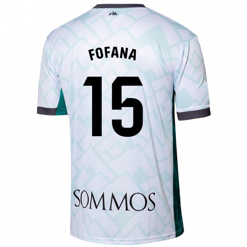 Enfant Football Maillot Fadia Fofana #15 Blanc Vert Tenues Extérieur 2024/25 Canada