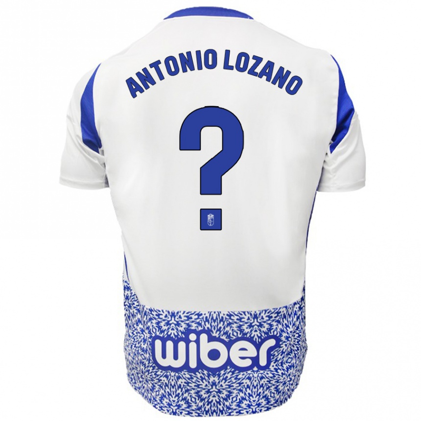 Enfant Football Maillot José Antonio Lozano #0 Blanc Bleu Tenues Extérieur 2024/25 Canada