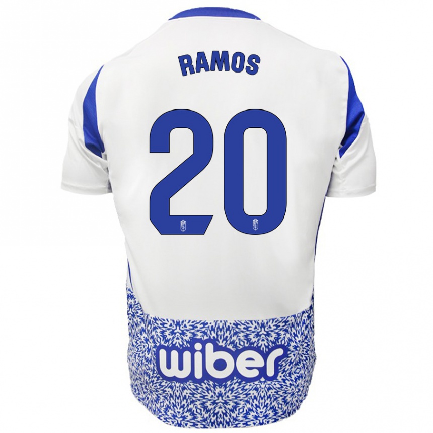 Enfant Football Maillot Lucía Ramos #20 Blanc Bleu Tenues Extérieur 2024/25 Canada