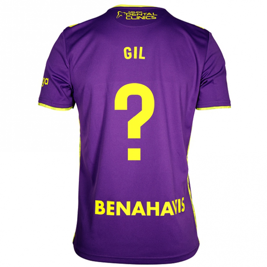 Kids Football José Gil #0 Purple Yellow Away Jersey 2024/25 T-Shirt Canada