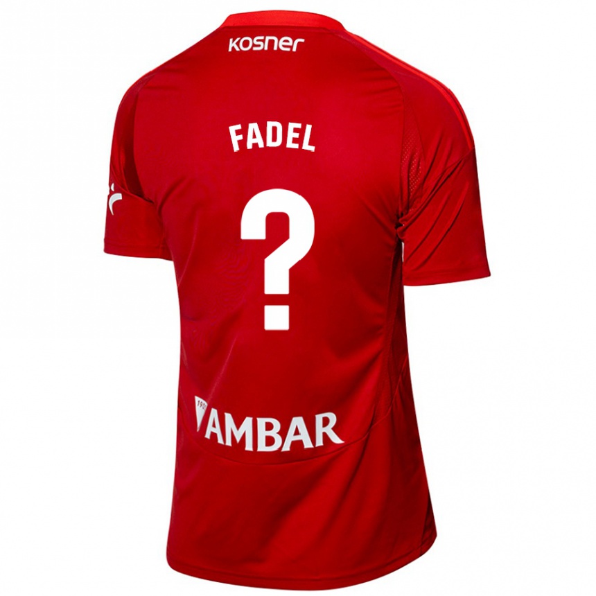 Kids Football Ismael Fadel #0 White Blue Away Jersey 2024/25 T-Shirt Canada