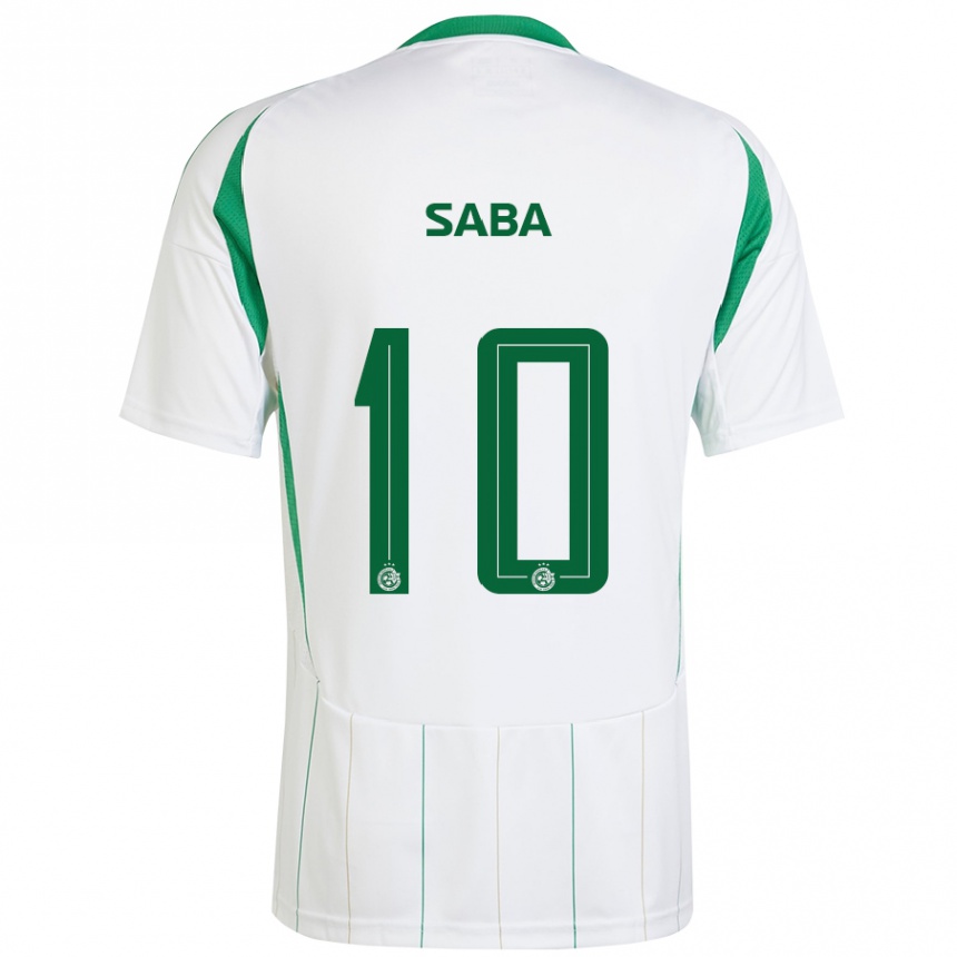 Enfant Football Maillot Dia Saba #10 Blanc Vert Tenues Extérieur 2024/25 Canada