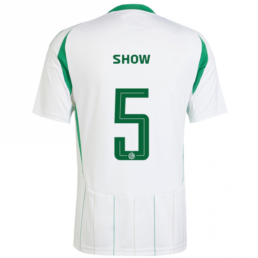 Enfant Football Maillot Show #5 Blanc Vert Tenues Extérieur 2024/25 Canada