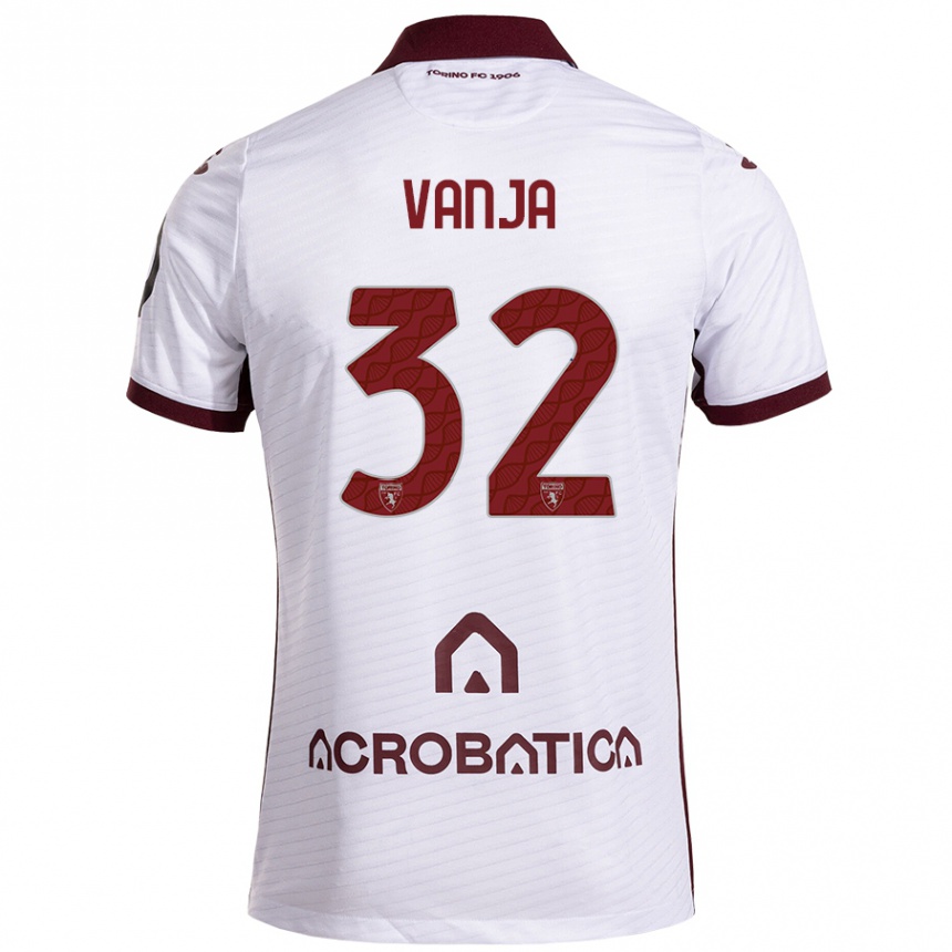 Kids Football Vanja Milinković-Savić #32 White Maroon Away Jersey 2024/25 T-Shirt Canada