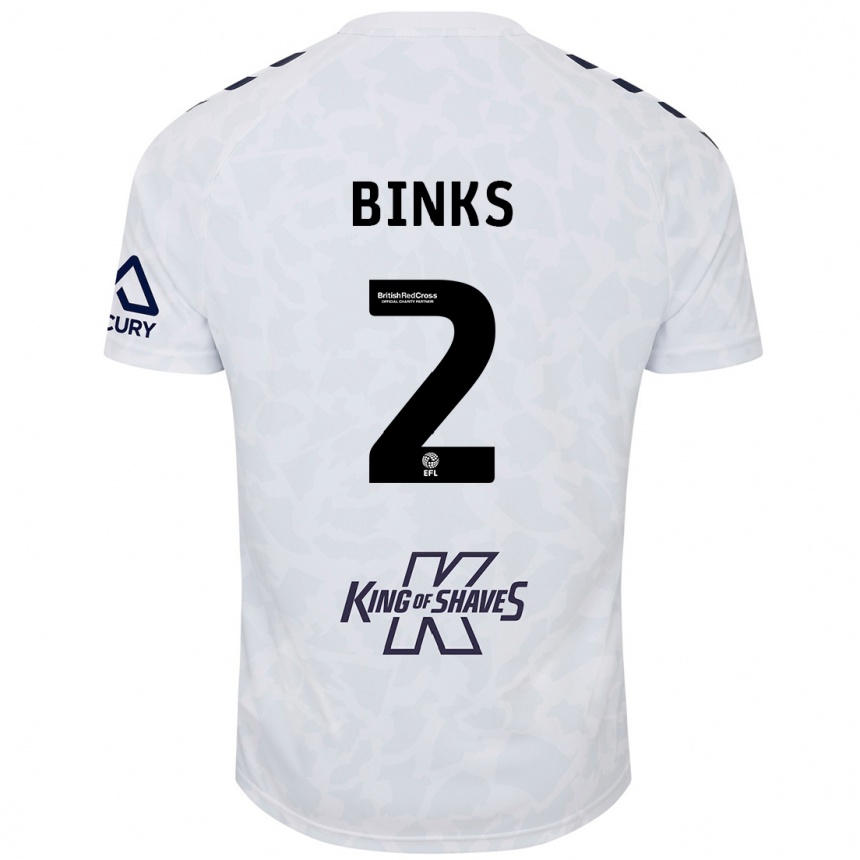 Enfant Football Maillot Luis Binks #2 Blanc Tenues Extérieur 2024/25 Canada