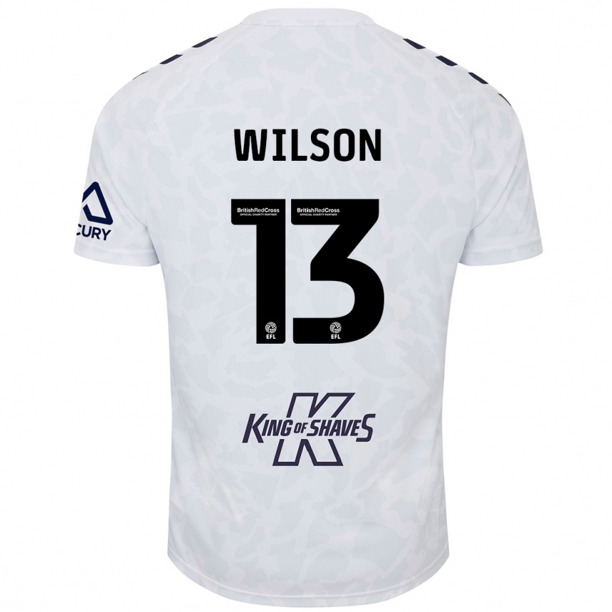 Kids Football Ben Wilson #13 White Away Jersey 2024/25 T-Shirt Canada