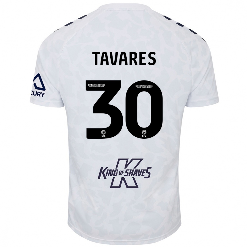 Enfant Football Maillot Fábio Tavares #30 Blanc Tenues Extérieur 2024/25 Canada