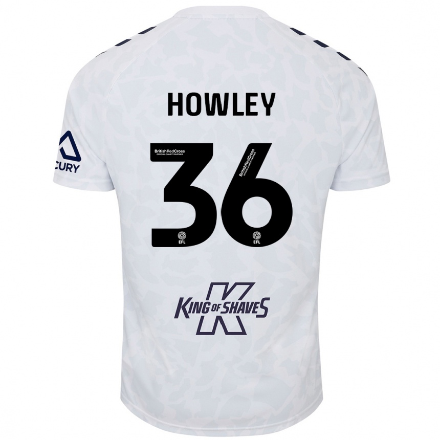 Kids Football Ryan Howley #36 White Away Jersey 2024/25 T-Shirt Canada