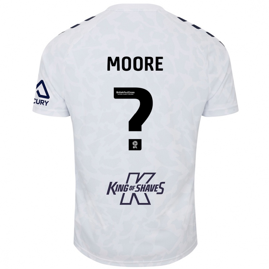 Enfant Football Maillot Isaac Moore #0 Blanc Tenues Extérieur 2024/25 Canada