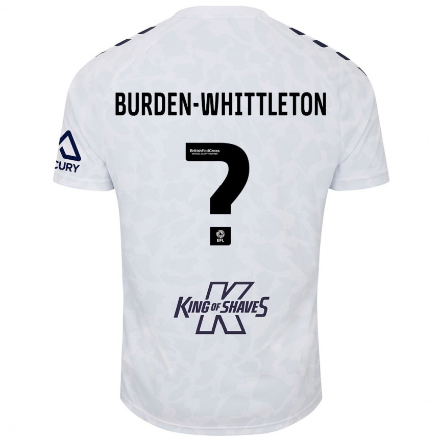 Kids Football Charlie Burden-Whittleton #0 White Away Jersey 2024/25 T-Shirt Canada