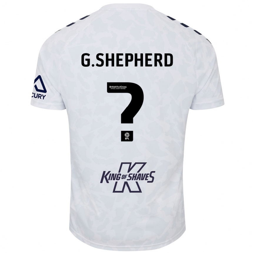 Kids Football George Shepherd #0 White Away Jersey 2024/25 T-Shirt Canada