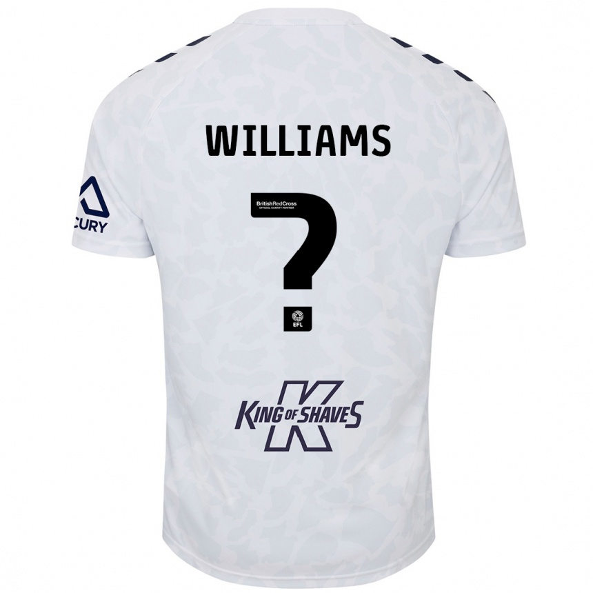 Kids Football Thomas Williams #0 White Away Jersey 2024/25 T-Shirt Canada