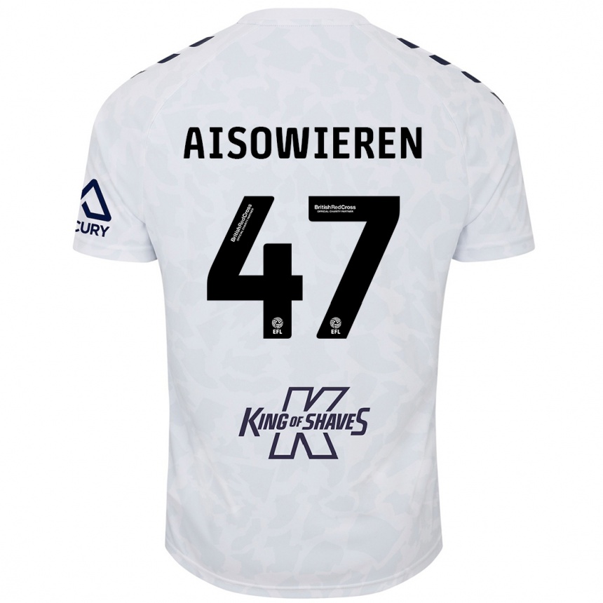 Kids Football Evan Eghosa Aisowieren #47 White Away Jersey 2024/25 T-Shirt Canada