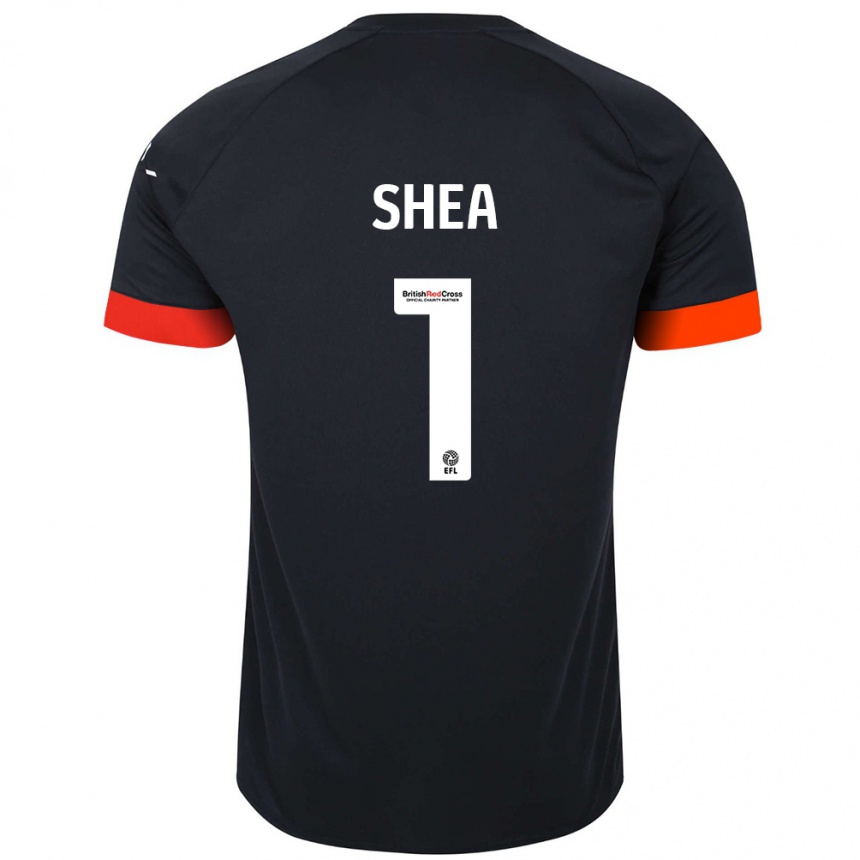 Enfant Football Maillot James Shea #1 Noir Orange Tenues Extérieur 2024/25 Canada