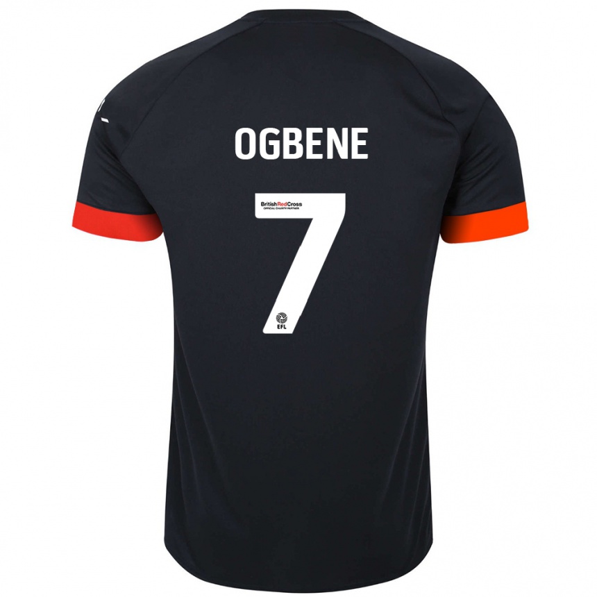 Kids Football Chiedozie Ogbene #7 Black Orange Away Jersey 2024/25 T-Shirt Canada