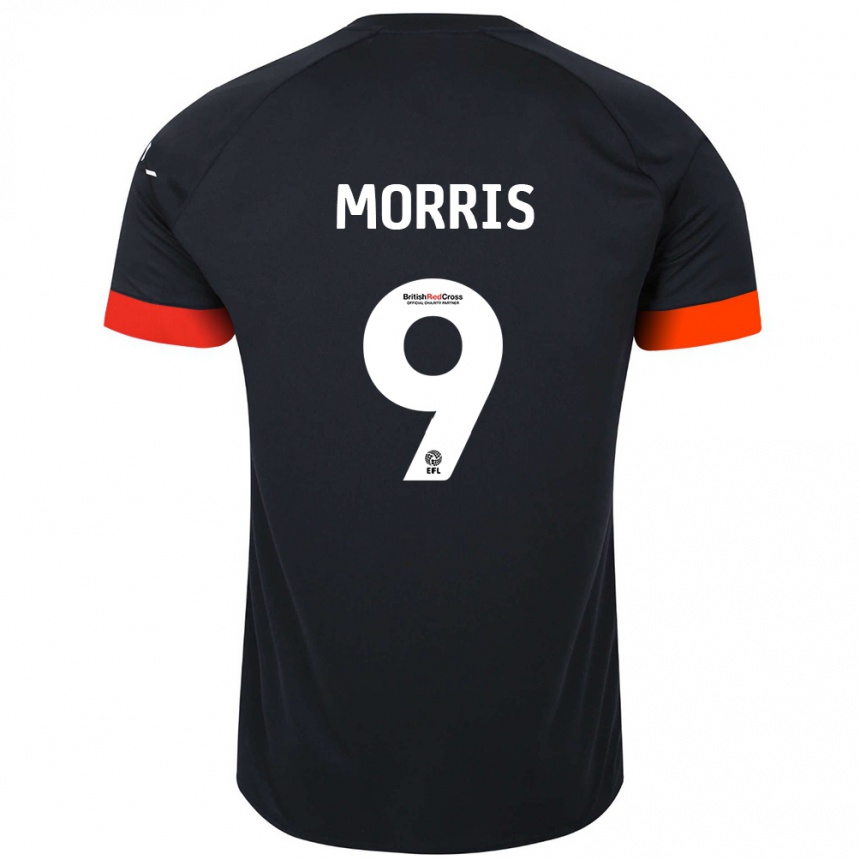 Enfant Football Maillot Carlton Morris #9 Noir Orange Tenues Extérieur 2024/25 Canada