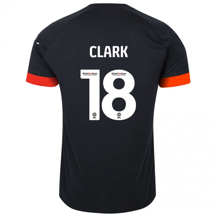 Enfant Football Maillot Jordan Clark #18 Noir Orange Tenues Extérieur 2024/25 Canada