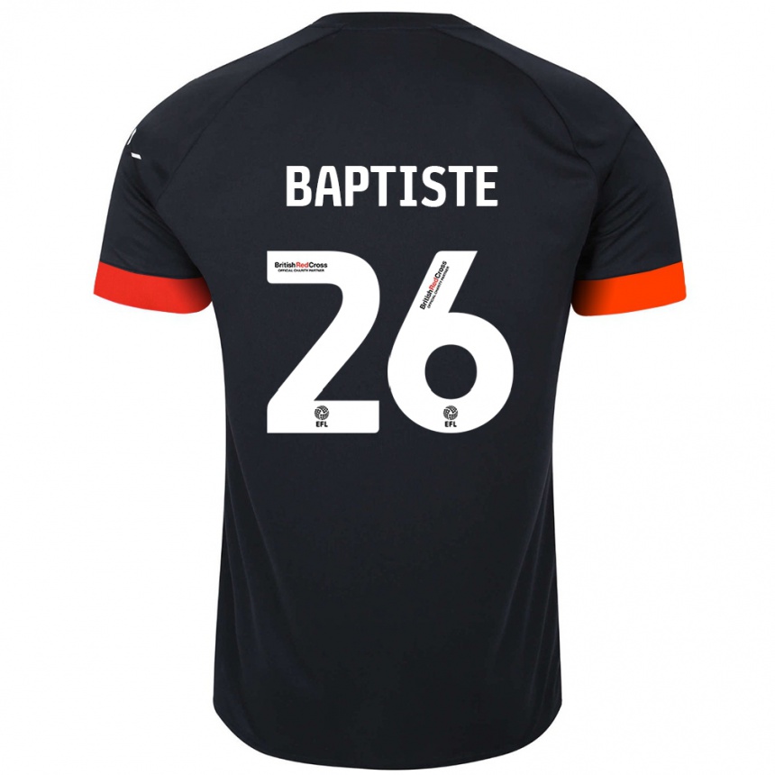 Enfant Football Maillot Shandon Baptiste #26 Noir Orange Tenues Extérieur 2024/25 Canada