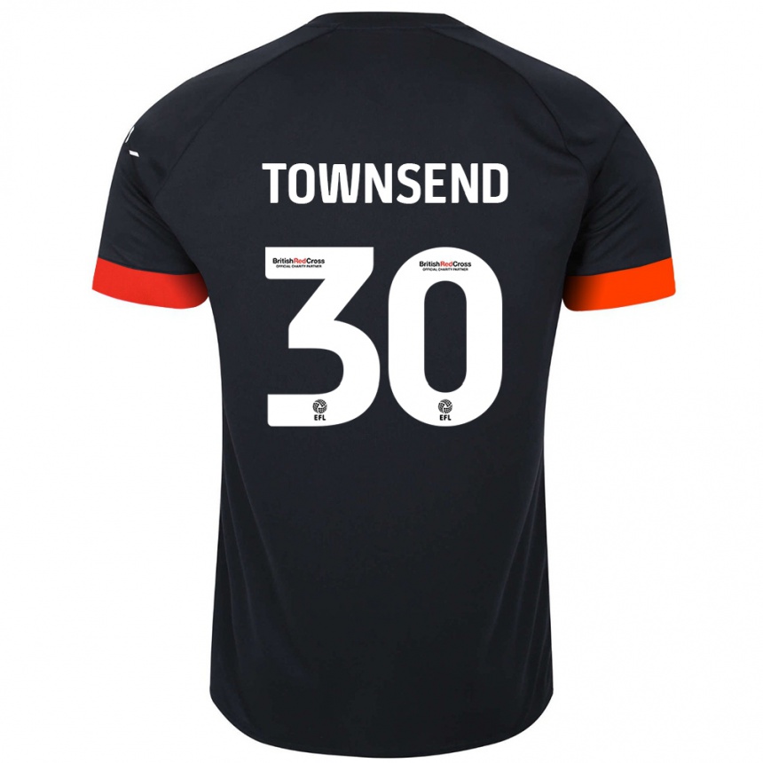 Enfant Football Maillot Andros Townsend #30 Noir Orange Tenues Extérieur 2024/25 Canada