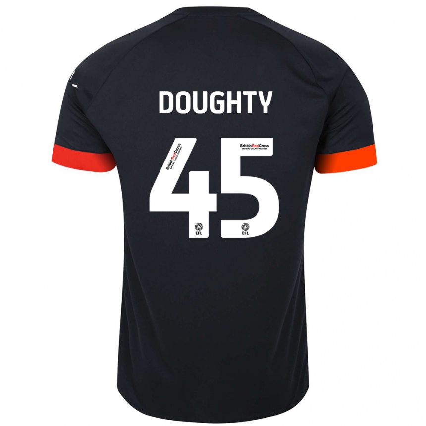 Enfant Football Maillot Alfie Doughty #45 Noir Orange Tenues Extérieur 2024/25 Canada