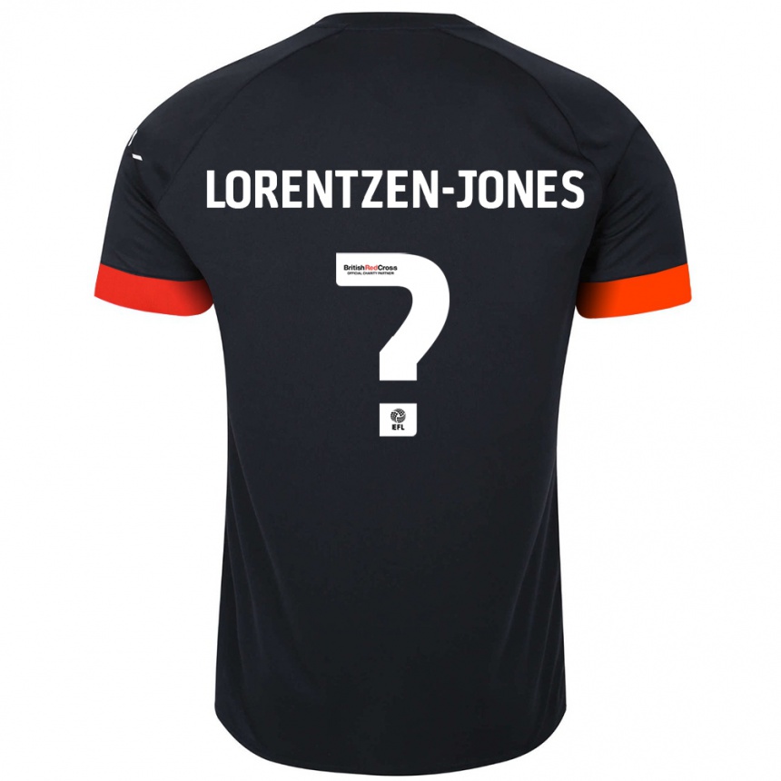 Enfant Football Maillot Jack Lorentzen-Jones #0 Noir Orange Tenues Extérieur 2024/25 Canada