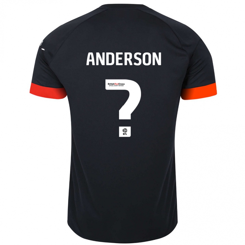 Enfant Football Maillot Sam Anderson #0 Noir Orange Tenues Extérieur 2024/25 Canada