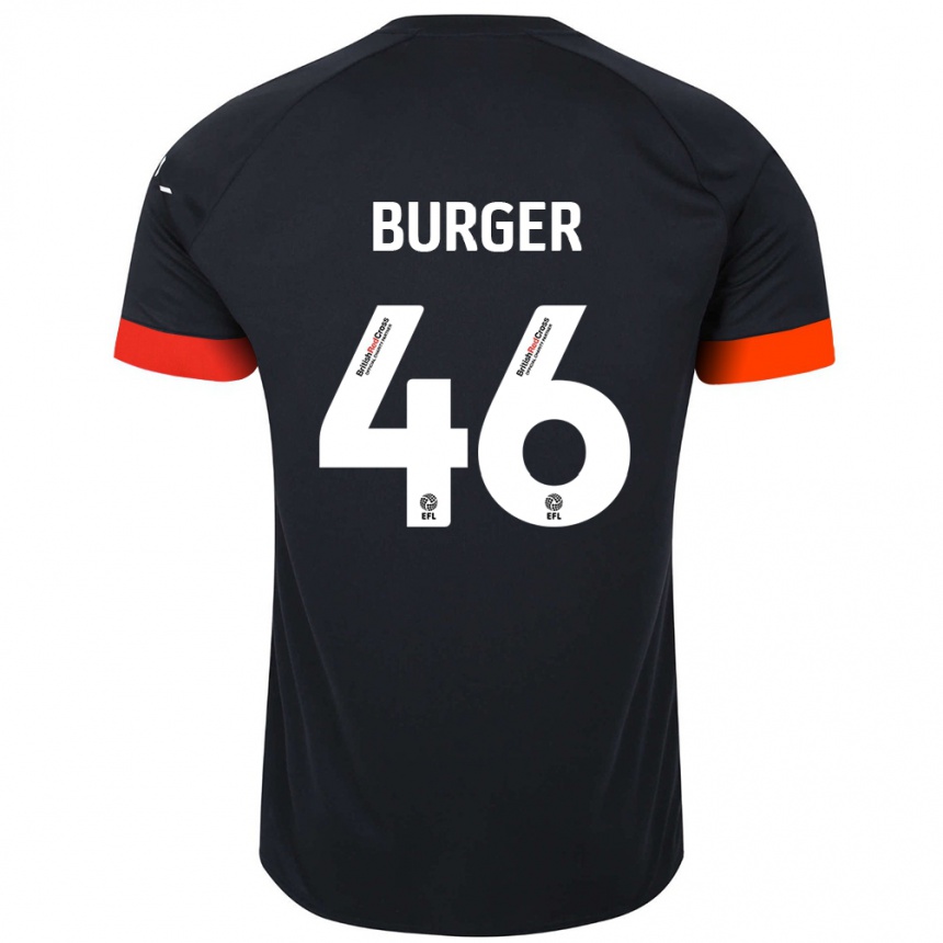 Enfant Football Maillot Jake Burger #46 Noir Orange Tenues Extérieur 2024/25 Canada