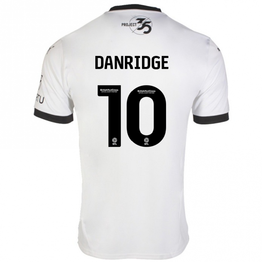 Enfant Football Maillot Rebecca Danridge #10 Blanc Noir Tenues Extérieur 2024/25 Canada