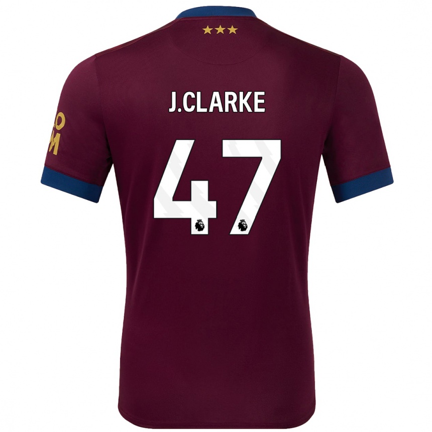 Enfant Football Maillot Jack Clarke #47 Marron Tenues Extérieur 2024/25 Canada