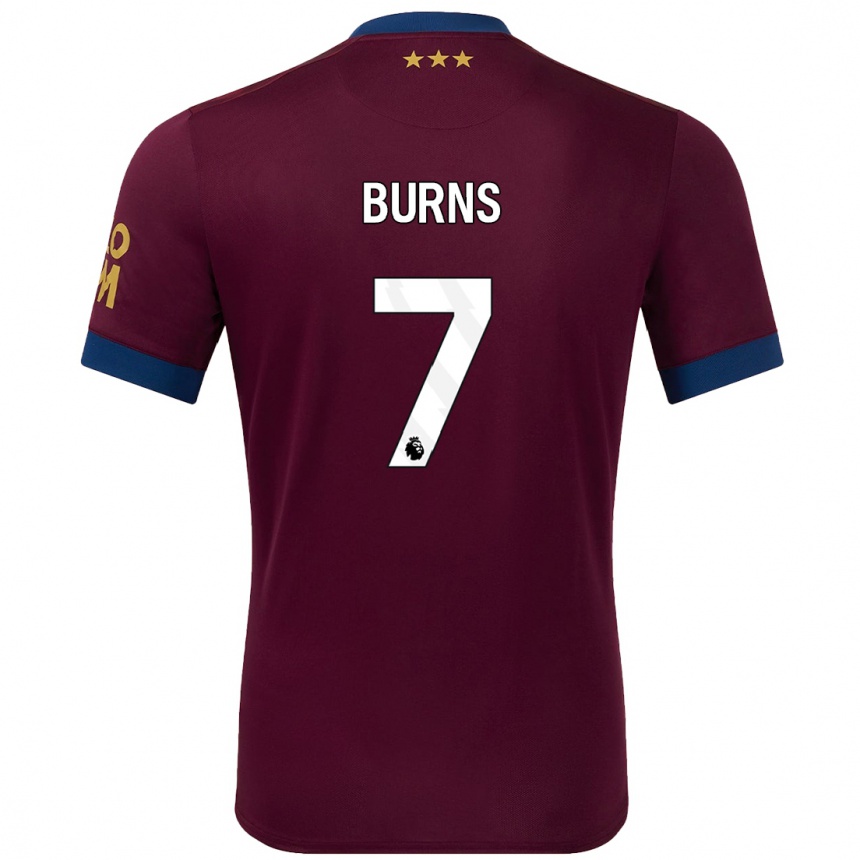 Enfant Football Maillot Wes Burns #7 Marron Tenues Extérieur 2024/25 Canada