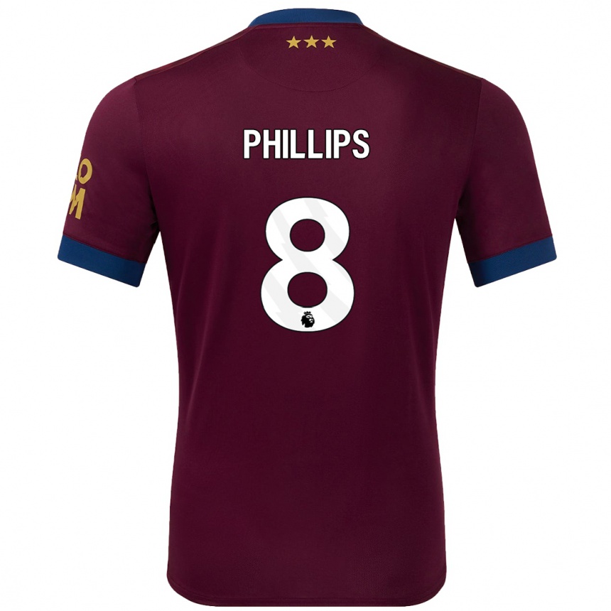 Enfant Football Maillot Kalvin Phillips #8 Marron Tenues Extérieur 2024/25 Canada