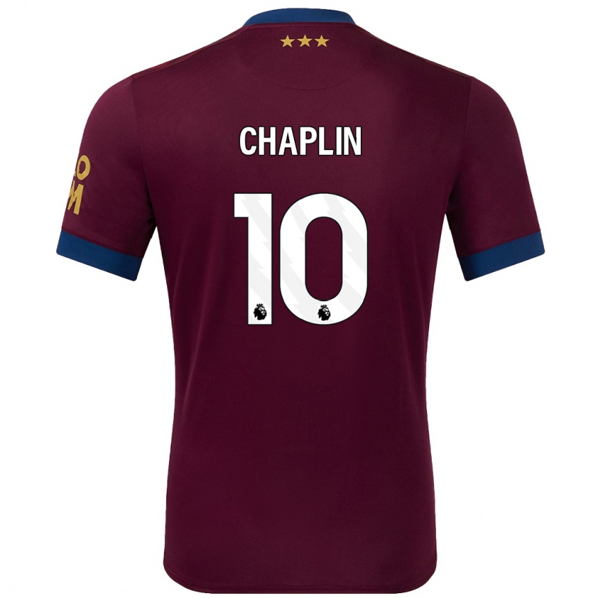 Kids Football Conor Chaplin #10 Brown Away Jersey 2024/25 T-Shirt Canada