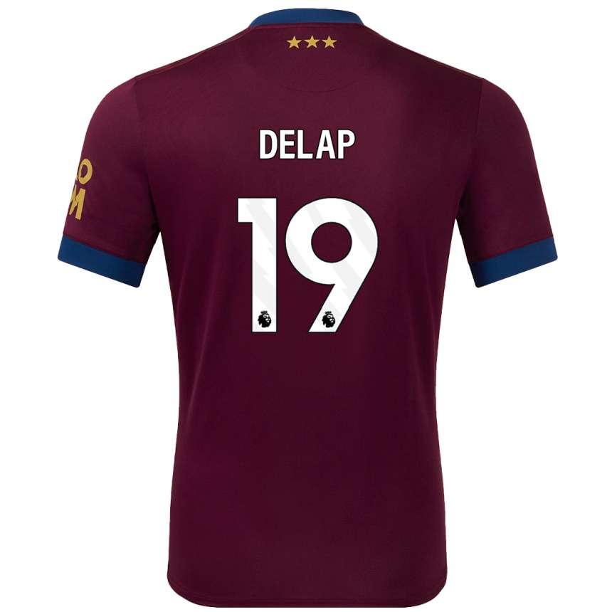 Kids Football Liam Delap #19 Brown Away Jersey 2024/25 T-Shirt Canada