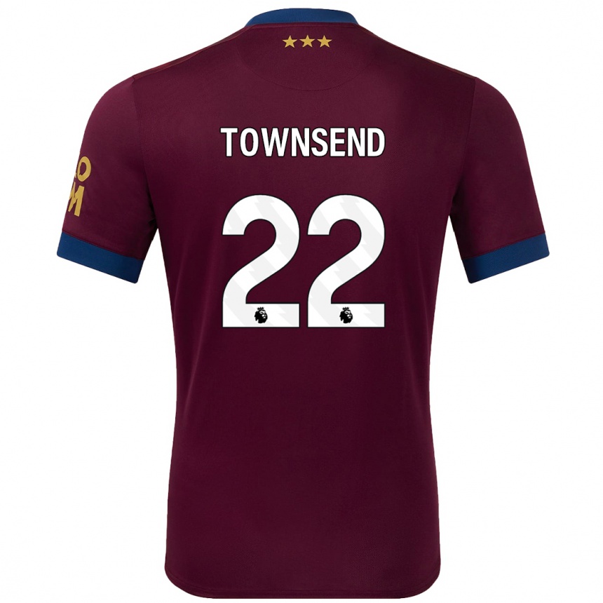 Enfant Football Maillot Conor Townsend #22 Marron Tenues Extérieur 2024/25 Canada