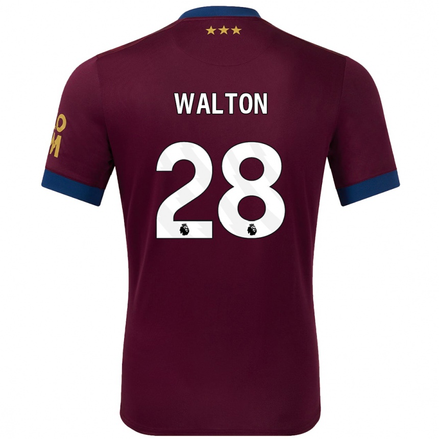 Kids Football Christian Walton #28 Brown Away Jersey 2024/25 T-Shirt Canada