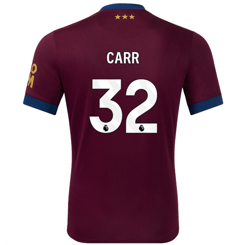 Kids Football Ryan Carr #32 Brown Away Jersey 2024/25 T-Shirt Canada