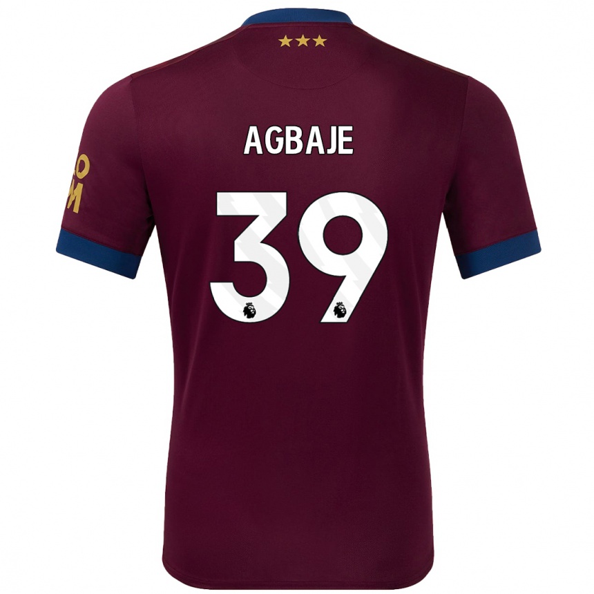 Enfant Football Maillot Edwin Agbaje #39 Marron Tenues Extérieur 2024/25 Canada